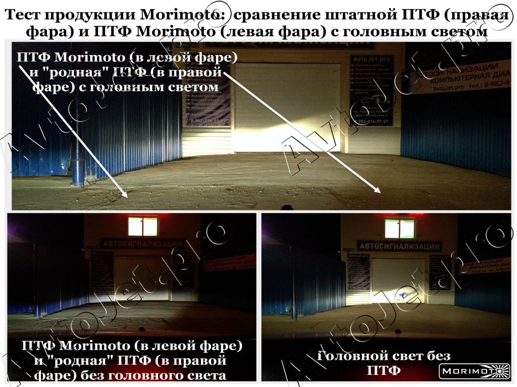 2. Тест продукции Morimoto (ПТФ)_со светом_AvtoJet.pro