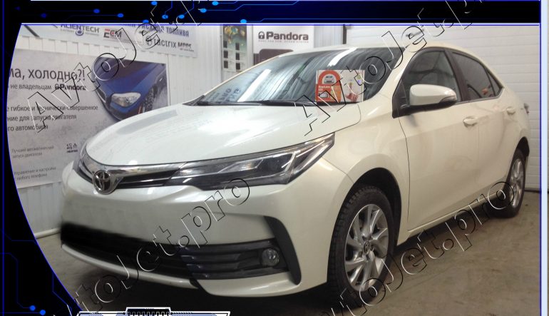 Установка автосигнализации StarLine A93-ECO на автомобиль Toyota Corolla