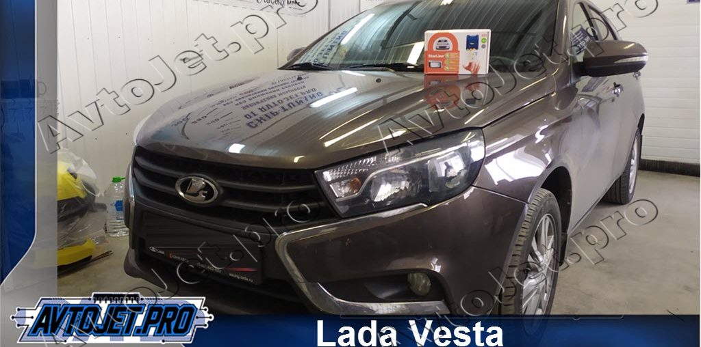 Установка автосигнализации StarLine A93-ECO на автомобиль Lada Vesta